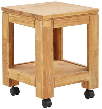 Linea Natura Beistelltisch Eiche vollmassiv quadratisch 35,5x46x35,5 cm