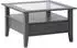 Mid.you Couchtisch Grau Kiefer massiv 1 Schubladen quadratisch 75x45x75 cm