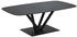 Novel Couchtisch Anthrazit Schwarz Metall Keramik 70x41x120 cm