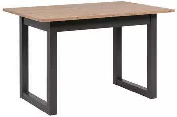 Mid.you Esstisch Anthrazit Eiche Artisan rechteckig U-Form 80x75x120 cm ausziehbar