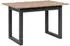 Mid.you Esstisch Anthrazit Eiche Artisan rechteckig U-Form 80x75x120 cm ausziehbar