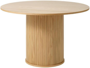 BOXXX Esstisch Eiche Eiche furniert rund Säule 120x75x120 cm