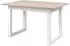 Mid.you Esstisch Weiß Sand rechteckig U-Form 80x75x120 cm ausziehbar