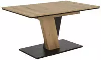 HELA S&auml;ulen-Esstisch "LUCY, ausziehbar 140cm auf 180cm, Synchronauszug...