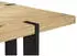 Livetastic Couchtisch Schwarz Eiche Metall Eiche massiv quadratisch 45x50x45 cm