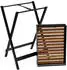 Wenko Klapptisch Black Outdoor Kitchen Schwarz Akazie Akazie rechteckig 89x42x60 cm klappbar