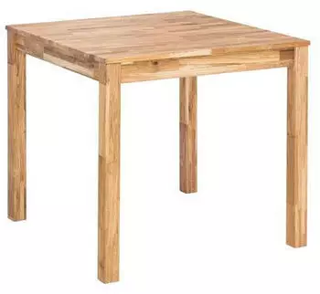 Mid.you Esstisch Braun massiv quadratisch 80x76x80 cm