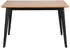 Livetastic Esstisch Schwarz Eiche rechteckig 80x76x120 cm