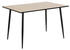 CarryHome Esstisch Schwarz Eiche rechteckig konisch 80x75x120 cm Reach lichtecht