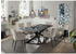 set one by Musterring Esstisch Dunkelgrau Schwarz Keramik Glas rechteckig X-Form 100x75x200 cm
