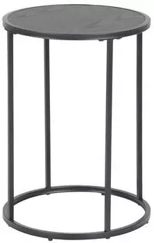 Actona Beistelltisch Seaford Schwarz rund 40x55x40 cm