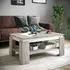 BOXXX Couchtisch Weiß Grau Betonoptik rechteckig 60,5x41,5x90 cm