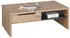 CarryHome Couchtisch Graphit Eiche Artisan 2 Schubladen rechteckig Wange 110x40x65 cm