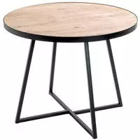 Beistelltisch , holzfarben , Ma&szlig;e (cm): H: 48 &Oslash;: 60
