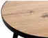 CarryHome Beistelltisch Schwarz Eiche rund 50x52x50 cm