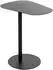 CarryHome Beistelltisch Schwarz Metall organisch rund 38x60x53 cm