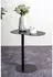 CarryHome Beistelltisch Schwarz Metall organisch rund 38x60x53 cm