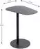 CarryHome Beistelltisch Schwarz Metall organisch rund 38x60x53 cm