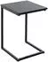 CarryHome Beistelltisch Schwarz Metall rechteckig Kufe 35x60x33 cm