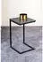 CarryHome Beistelltisch Schwarz Metall rechteckig Kufe 35x60x33 cm