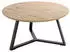 CarryHome Couchtisch Schwarz Eiche rund 80x41x80 cm