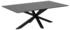 Livetastic Couchtisch Schwarz Metall Glas rechteckig 70x46x130 cm