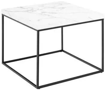 Livetastic Couchtisch Weiß quadratisch 60x45x60 cm