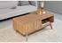 Livetastic Couchtisch Eiche Metall 1 Schubladen 55x44x110 cm