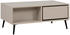 Livetastic Couchtisch Schwarz Sand 2 Schubladen rechteckig 94x40x50 cm