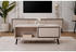 Livetastic Couchtisch Schwarz Sand 2 Schubladen rechteckig 94x40x50 cm
