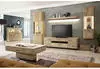 Livetastic Couchtisch Anthrazit Eiche furniert massiv 1 Schubladen rechteckig 70x45x115 cm