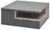 Mid.you Couchtisch Grau Uni 2 Schubladen quadratisch 80x35x80 cm