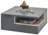 Mid.you Couchtisch Grau Uni 2 Schubladen quadratisch 80x35x80 cm