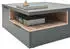 Mid.you Couchtisch Grau Uni 2 Schubladen quadratisch 80x35x80 cm