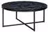 Mid.you Couchtisch Schwarz Marmoroptik rund 36 cm