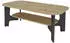 Mid.you Couchtisch Graphit Eiche Artisan rechteckig Wange 55x42,5x110 cm