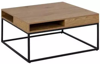 Mid.you Couchtisch Schwarz Eiche 80x40x80 cm Reach