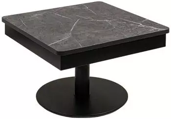 venda Couchtisch Anthrazit Grau Marmoroptik quadratisch 67x45-63x67 cm