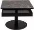 venda Couchtisch Anthrazit Grau Marmoroptik quadratisch 67x45-63x67 cm