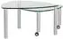 Vierhaus Couchtisch Edelstahl Klar Glas Metall organisch 80x43x80 cm