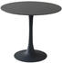 BOXXX Esstisch Schwarz Keramik rund Säule 90x75x90 cm