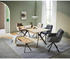 Linea Natura Esstisch Schwarz Eiche Hartrechteckig X-Form 90x75x180 cm