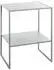 CarryHome Beistelltisch Grau Metall rechteckig Kufe 35x60x45 cm
