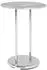 CarryHome Beistelltisch Grau Chrom Betonoptik rund 40x55x40 cm