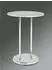 CarryHome Beistelltisch Grau Chrom Betonoptik rund 40x55x40 cm