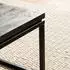 Livetastic Couchtisch Schwarz Mangoholz massiv quadratisch 60x35x60 cm
