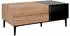 Mid.you Couchtisch Schwarz Eiche 1 Schubladen rechteckig konisch 55x40x100 cm