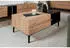 Mid.you Couchtisch Schwarz Eiche 1 Schubladen rechteckig konisch 55x40x100 cm