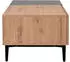 Mid.you Couchtisch Schwarz Eiche 1 Schubladen rechteckig konisch 55x40x100 cm