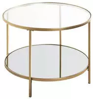 HAKU Beistelltisch "Sofatisch, Wohnzimmertisch" 1 Stk. tlg. rund - aus Metall...